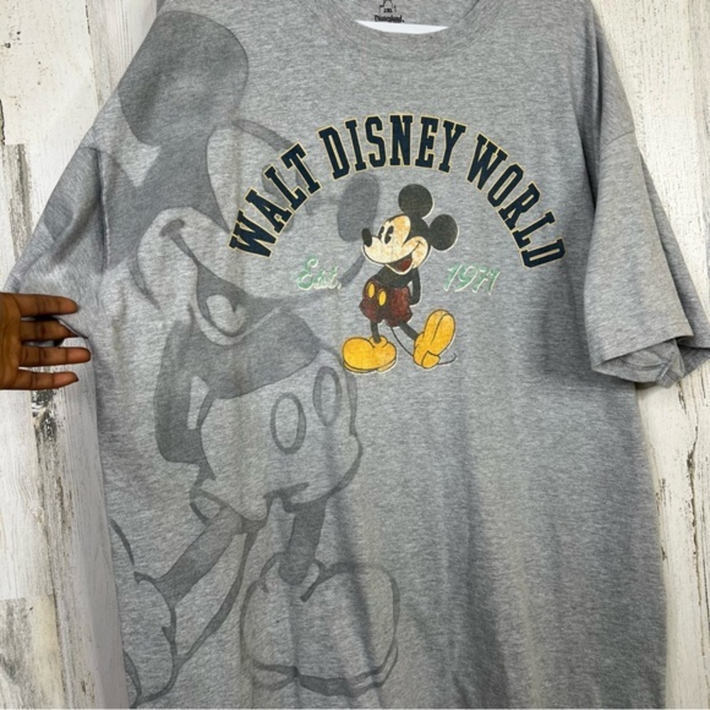 VTG Disney Shirt Size 2X Womens Short Sleeve Mickey Mouse 1971 - Picture 7 of 11